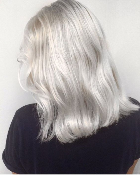 Белый цвет волос: 46 фото идей красивой краски